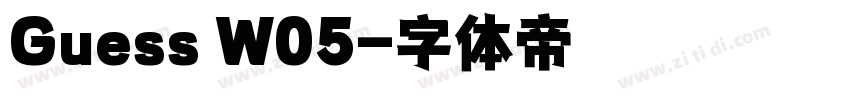 Guess W05字体转换